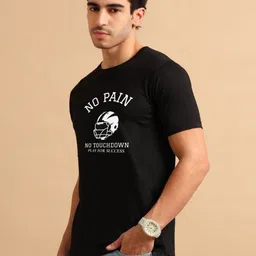 Enciger Men Printed Applique T-shirt-image-95