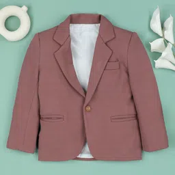 Ridokidz Boys Self-Design Single-Breasted Casual Blazer-image-35