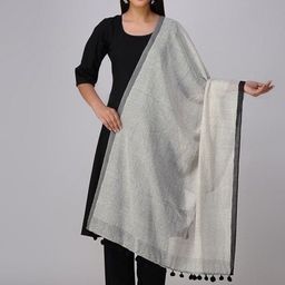 Banana Labs Breakeven Abstract Printed Cotton Dupatta-5