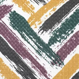 Ode & Cleo White & Purple Set of 2 Abstract Square Cushion Covers image 5