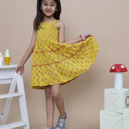 BAESD Floral Print A-Line Dress-18