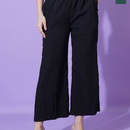 Mast & Harbour Women Pack Of 2 Relaxed High-Rise Trousers-picture-24