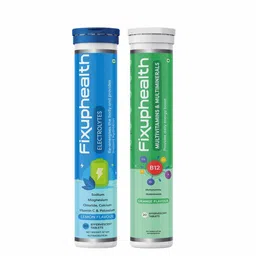 Fixuphealth Set Of 2 Electrolyte Effervescent Tablets & Multivitamin Tablets - 20 N Each-13
