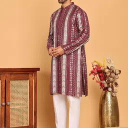 Jompers Embroidered Thread Work Kurta with Pyjamas image 2