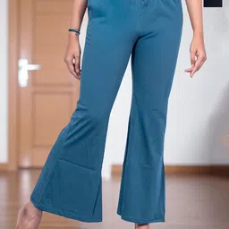 Esplendido Women Pack Of 2 Relaxed-fit Mid-Rise Pure Cotton Lounge Pants-picture-24