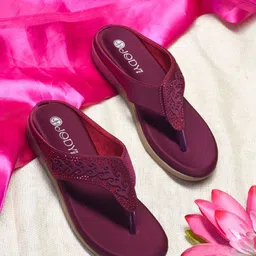 JodyHub Women Embellished Open Toe Flats with Laser Cuts-9