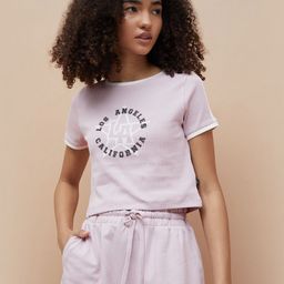 Kappa Typography Printed Round Neck Short Sleeves Cotton T-shirt-image-66