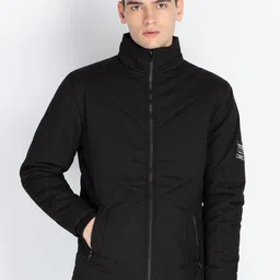 Status Quo Men Mock Collar Solid Casual Padded Jacket-picture-57
