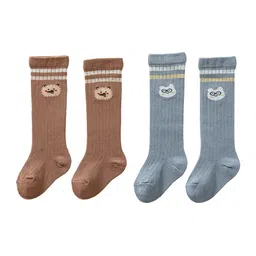 SYGA Kids Pack Of 2 Patterned Cotton Knee Length Socks-picture-7