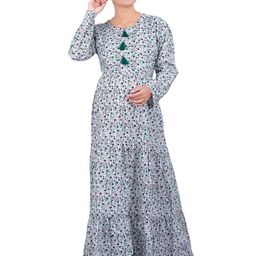 Uzazi Conversational Printed Pure Cotton Maxi Nightdress-2