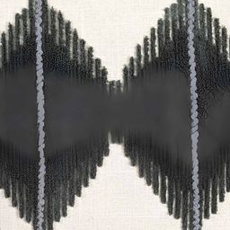 Ode & Cleo Grey & Off White Set of 5 Embroidered Square Cushion Covers image 4