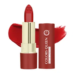 Colors Queen Lippie Creamy Long Lasting Matte Lipstick With Jojoba Oil - 5g -Chilly Red 06-1