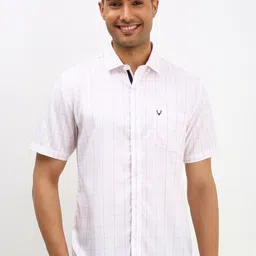 Allen Solly Men Spread Collar Checked Cotton Slim Fit Casual Shirt-image-78