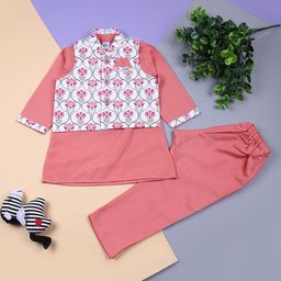 V-Mart Boys Floral Regular Kurta with Pyjamas-16