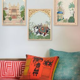 Kotart Brown & Green 3 Pieces Religious Wooden Wall Arts-picture-32