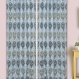 Dekor World Multicoloured Set of 2 Door Curtain-8