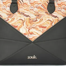 ZOUK Women Abstract Printed Structured Shoulder Bag image 5