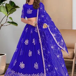 F Plus Fashion Net Semi-Stitched Lehenga Choli-picture-40