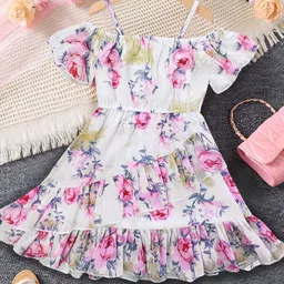 Billion Girls Floral Printed Fit & Flare Midi Dress-29