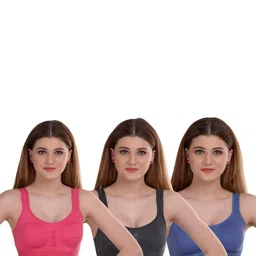 Samvar Multi Cotton Non-Wired Non Padded Minimizer Bra-picture-7