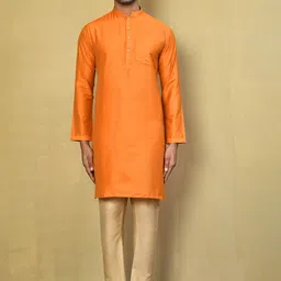 Arihant Rai Sinha Men Solid Cotton Kurta with Pyjama-image-17