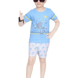 Ayu Elite Fashion Boys Printed Cotton Blend Clothing Set-picture-0