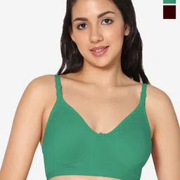 In Care Women Pack of 2 Medium Coverage T-shirt Cotton Bra-image-76