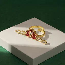 TEEJH Stone-Studded Adjustable Finger Ring-20