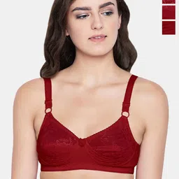 Bodycare Floral  Full Coverage Lightly Padded T-Shirt Bra Pack of 3-picture-31