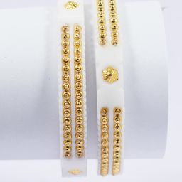 Sattik Set Of 2 Gold Plated Bangles-image-9