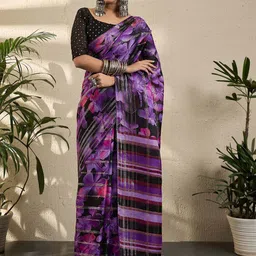 Mitera Floral Pure Georgette Saree-picture-36