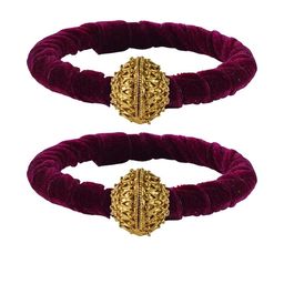 Vidhya Kangan Purple Brass Bangles-image-63