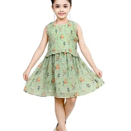 Arshia Fashions Floral Print Georgette Fit & Flare Dress-picture-26
