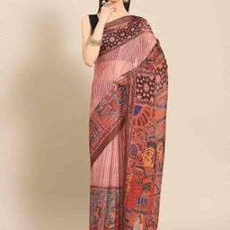 DIVASTRI Striped Chanderi Saree-image-35