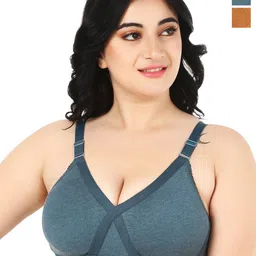 Designer Bugs Women Pack of 2 Full Coverage Non Padded Seamless Bra-picture-9