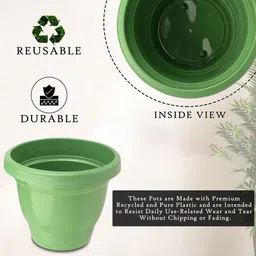 Kuber Industries Pack Of 6 Red & Green Planters image 4