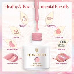 BORN PRETTY UV Soak Off Long Lasting Gel Nail Polish- 10 ml- Shade- JN86 image 2