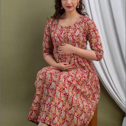 FASHION CLOUD Women Magenta Kurtis-image-69
