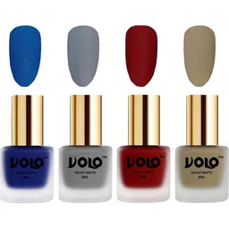 VOLO Set of 4 Velvet Dull Matte Nail Polish - 8 ml Each - 19-20-22-37-image-75