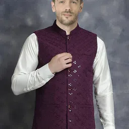 SG LEMAN Embroidered Nehru Jacket-picture-23