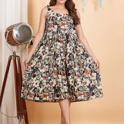 TULSILICIOUS Floral Print Fit & Flare Maxi Dress-picture-26