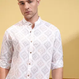 HIGHLANDER Men Opaque Printed Casual Shirt-picture-49