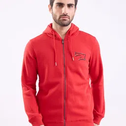 SPYKAR Men Red Cotton Pullover Sweatshirts-picture-7