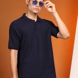 Enciger Polo Collar Pure Cotton T-shirt-image-8