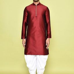 Arihant Rai Sinha Men Regular Kurta with Dhoti Pants-picture-18