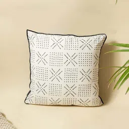 Weave Abode White & Black Geometric Square Cushion Covers-picture-26