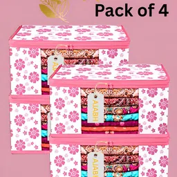 Ajabh Pink Set of 4 Regular Multi-Utility Organisers-15