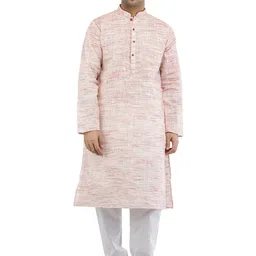 Exotic India Men Pure Handspun Charkha Cotton Kurta Pajama-image-25
