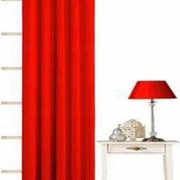 BELLA TRUE Red Long Door Curtain-image-5