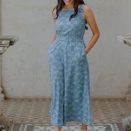 OKHAI Women Misty Pure Cotton Handblock Printed Jumpsuit-picture-25